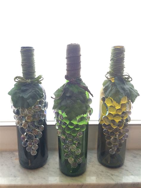 Rose Wine Bottle Decor at Brock Kyte blog