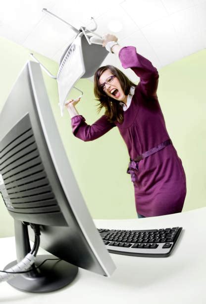 Image result for Woman Smacking at a Computer Screen