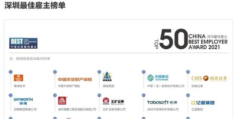 2021中国年度最佳雇主深圳TOP50名单出炉_手机新浪网