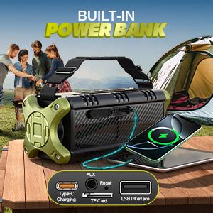 W-KING Bluetooth Speaker, 90W Max Portable Loud Speakers Wireless, IPX6 ...
