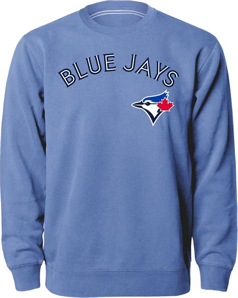 Toronto Blue Jays MLB Twill Applique Wordmark Crew Sweatshirt - Light ...