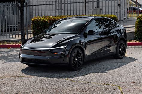 2026 Black Tesla Model Y Juniper on UP x BBS Flugplatz Wheels in Gloss Black