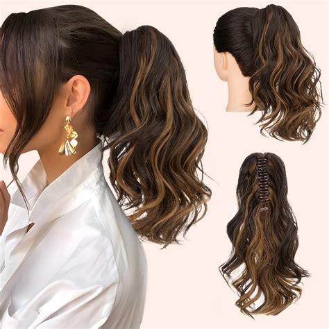 Amazon.com : CJL HAIR Claw Clip Short Ponytail Hair Extensions DIY ...