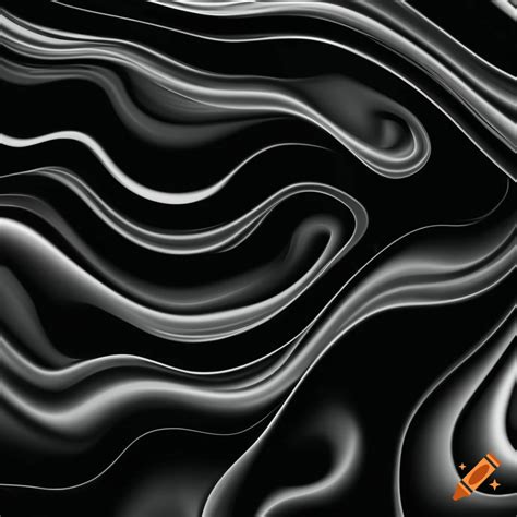 Black and white curly wave texture