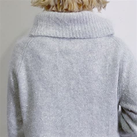 Angola rabbit fur high neck knit sweater【747】 | LEMON
