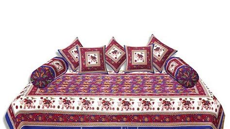 Kuber Industries 8 Piece Cotton Diwan Set - Multicolour : Amazon.in ...