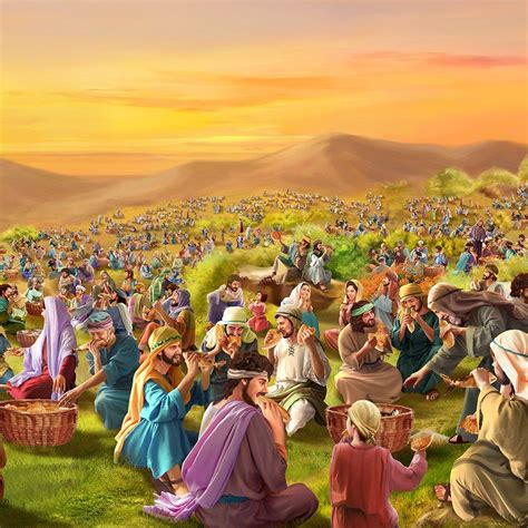 Jesus Feeding The 5000 Bible Story