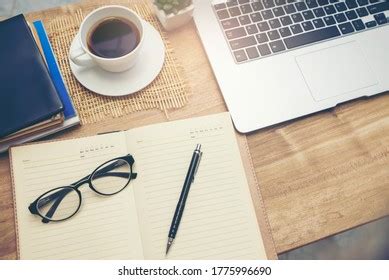 Desk Student Concept Laptop Computer Study Stock Photo 1775996690 ...