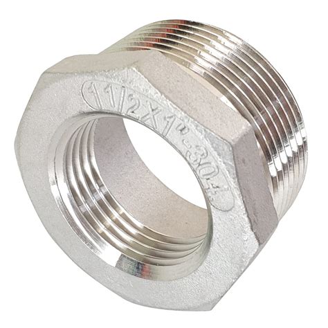 Buy 1-1/2" Male x 1" Female Thread Reducer Bushing Pipe Fitting ...