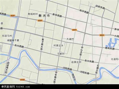 中国河北省衡水市桃城区地图(卫_地图分享