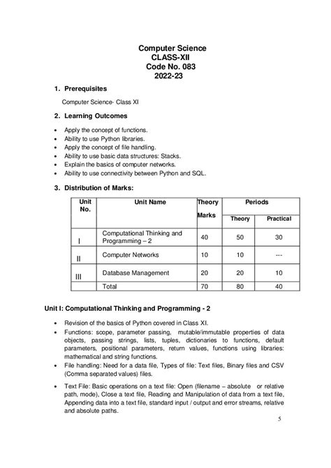 Image result for Computer Science Class 11 Programme