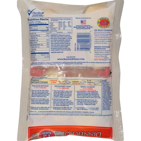 Rhodes Bake-n-Serv Frozen White Dinner Rolls Dough 1 lb | Shipt