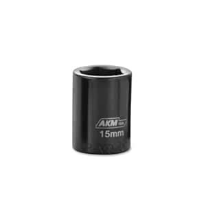 AKM TOOL 3/8 Inch Drive 15mm Magnetic Impact Socket Set, 1 PCS Metric ...