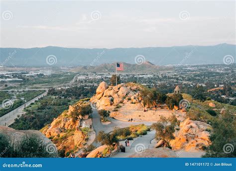 View of the Summit of Mount Rubidoux in Riverside, California Editorial ...