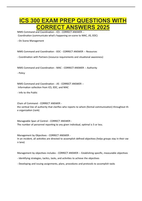 Image result for ICS 300 Exam Prep