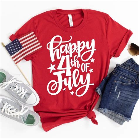 HAPPY FOURTH OF JULY | Fourth of july shirts, Shirts, Fourth of july