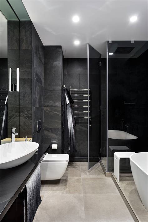 Black Bathroom Tile