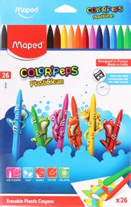 Flipkart.com | Maped Color'Peps PlastiClean Erasable Plastic Crayons ...