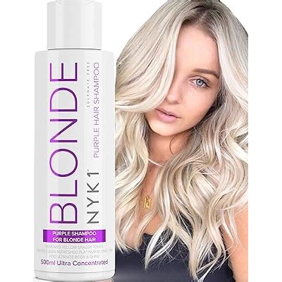 NYK1 500ml Purple Shampoo For Blonde, Grey Hair, India | Ubuy