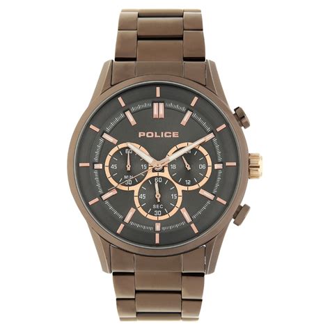 Buy Online Police Grey Dial Quartz Chronograph Watch for Men ...