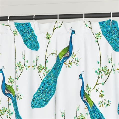 Buy Hudson Peacock Printed Ring Rod Shower Curtain - 180 x 240 cm from ...