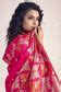 Buy Maroon Flush Pink Banarasi Designer Saree Online - MySilkLove