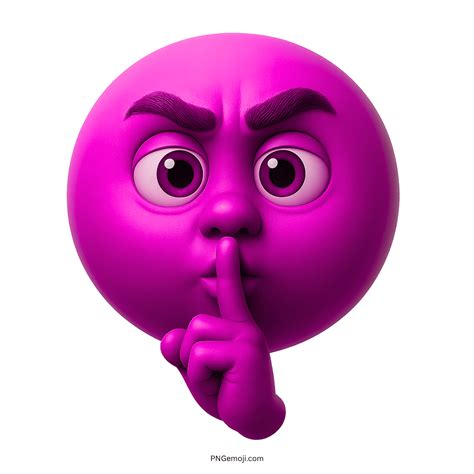 Shushing Face Emoji PNG ClipArt 3D Images » PNG Emoji