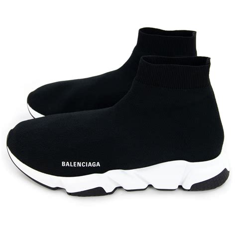 Balenciaga Speed Sock Trainers Black/white - MEN from Onu UK