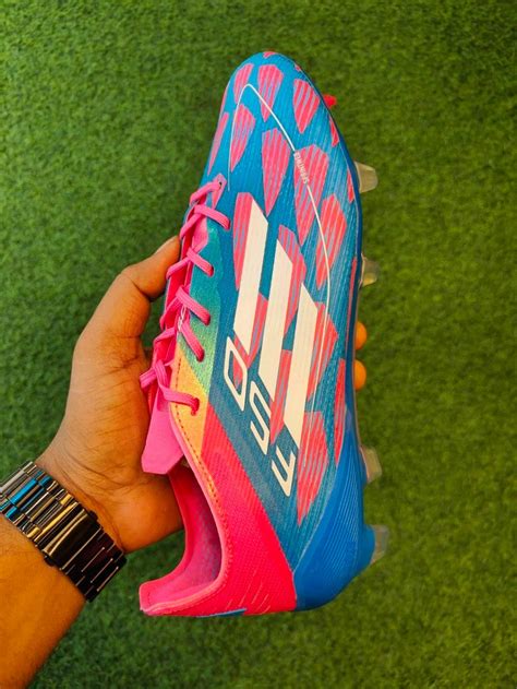 F50 Elite Multi Ground Pink And Blue Colour With Less