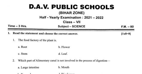 Image result for Class 7 DAV Science