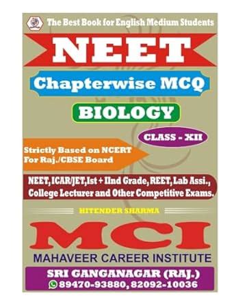 Buy NEET Chapterwise MCQs- Biology, Class XII Book Online at Low Prices ...