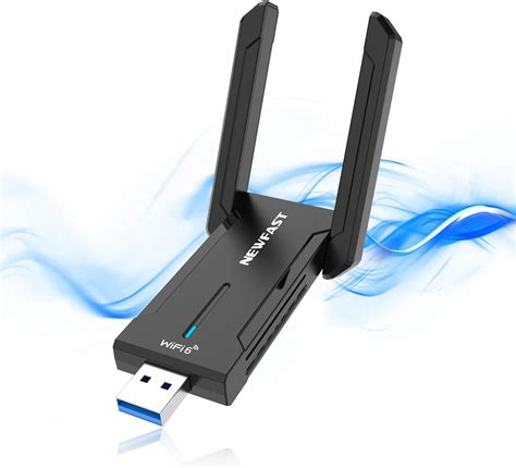 Amazon.com: NEWFAST AXE5400 USB WiFi 6 Adapter for Desktop PC Tri-Band ...
