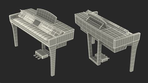 3D model Yamaha Clavinova CVP-709 Black | 3D Molier International