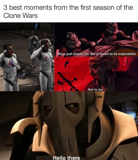 There’s also Yoda conversing with the Clones in the first episode. It ...