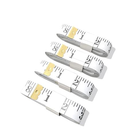 HYKE 4 Pack 120-inch/300cm Soft Measuring Tape, Double-Sided Craft Tape ...