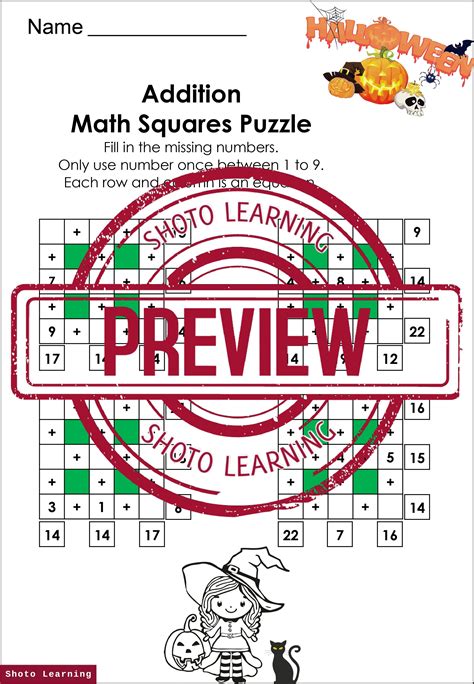 HALLOWEEN - Mix Addition Subtraction Multiplication Division Math ...