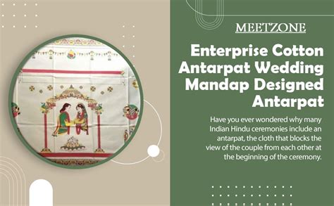 Meetzone Cotton Antarpat Wedding Mandap Designed Antarpat (The Cloth ...