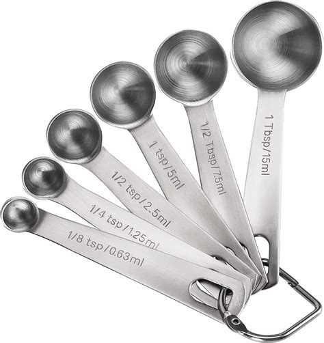 Amazon.com: Measuring Spoons, Premium Heavy Duty Stainless Steel Measuring Spoons Cups Set ...