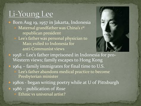 PPT - Journey through Memory: The Poetry of Li-Young Lee PowerPoint ...