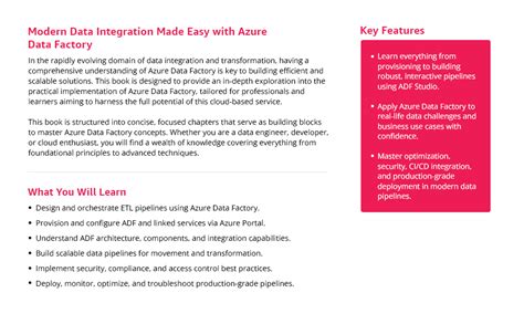 Buy Mastering Azure Data Factory for Modern Data Integration: Design ...