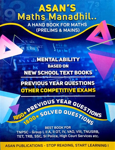Routemybook - Buy Asan's Maths Mandhil..A Hand Book For Maths [Prelims ...