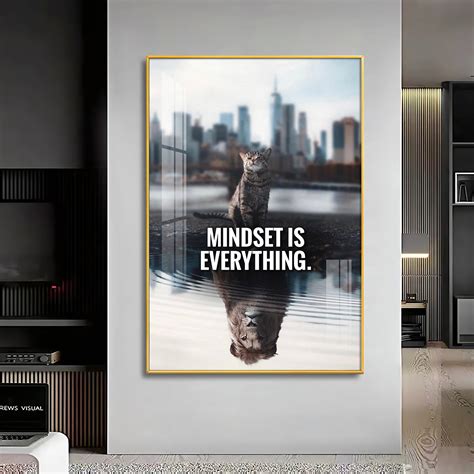 Buy Self Consciousness Glass Finish Vertical Wall Art Online @ Best ...