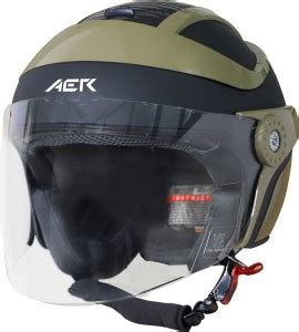 Steelbird AER Open Face Helmet, ISI Certified Helmet Motorbike Helmet ...