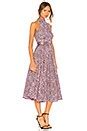 Diane von Furstenberg High Neck Halter Dress in Pearson Black | REVOLVE
