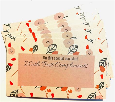 Intellivsion Best Compliments card Pack of 50 (Design - 2) : Amazon.in ...