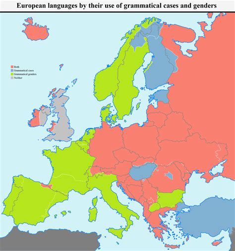 Maps on the Web — European languages by their use of grammatical ...