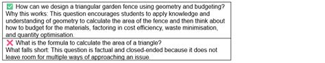 Creating effective driving questions in project-based learning