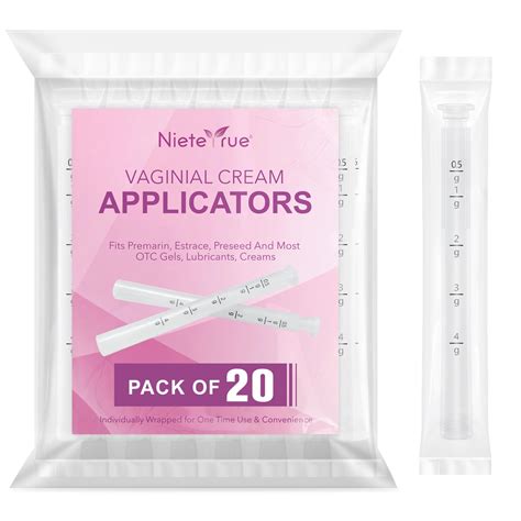 Buy Updated Disposable Vaginial Cream Applicators (20 Packs) Dosage ...