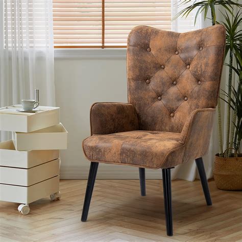 AVAWING Accent Chair, Rustic Accent Chair with Arms, India | Ubuy