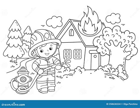 Firefighter Coloring Book